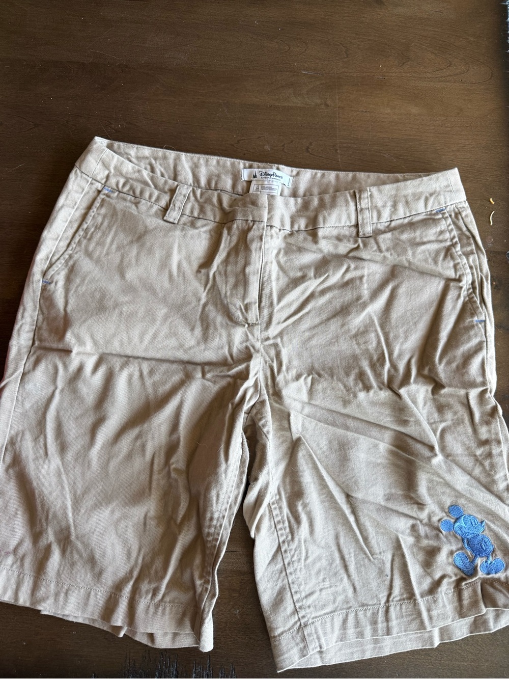 Disney Parks Cream/Tan Cotton Shorts